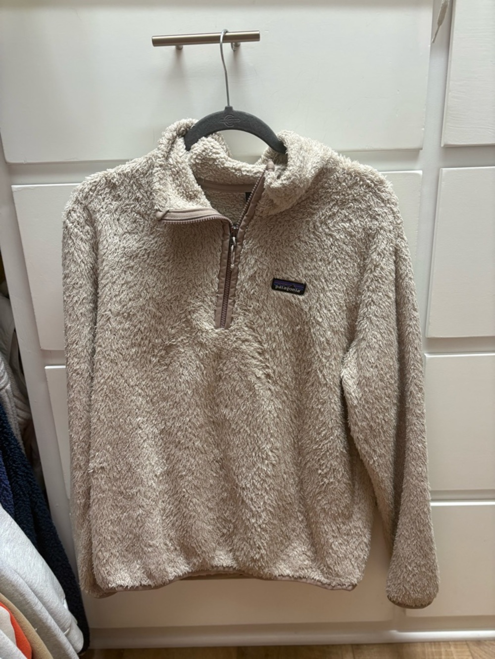 Patagonia Fuzzy Quarter-Zip Pullover - Cream